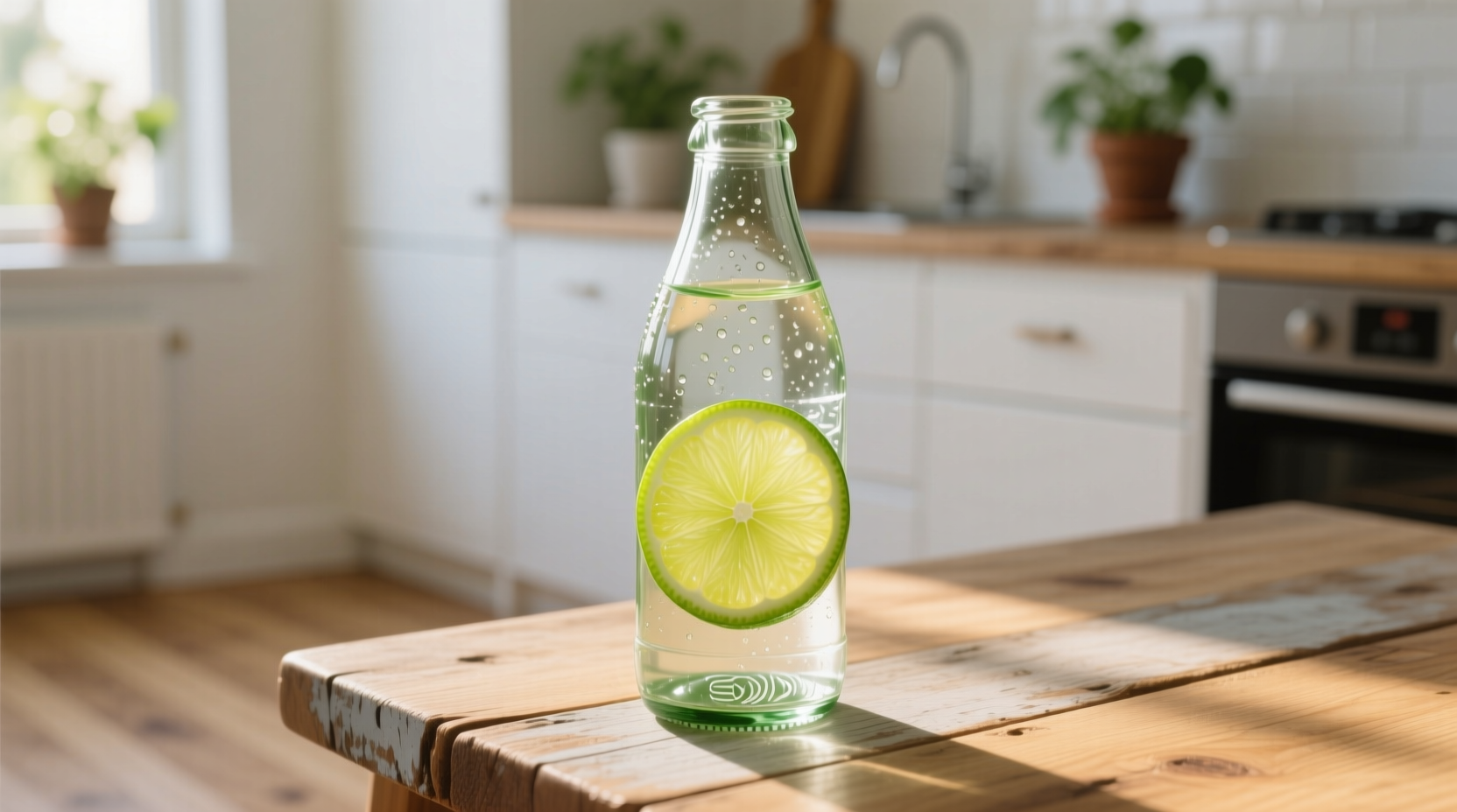 can i recycle bottles with limes inside