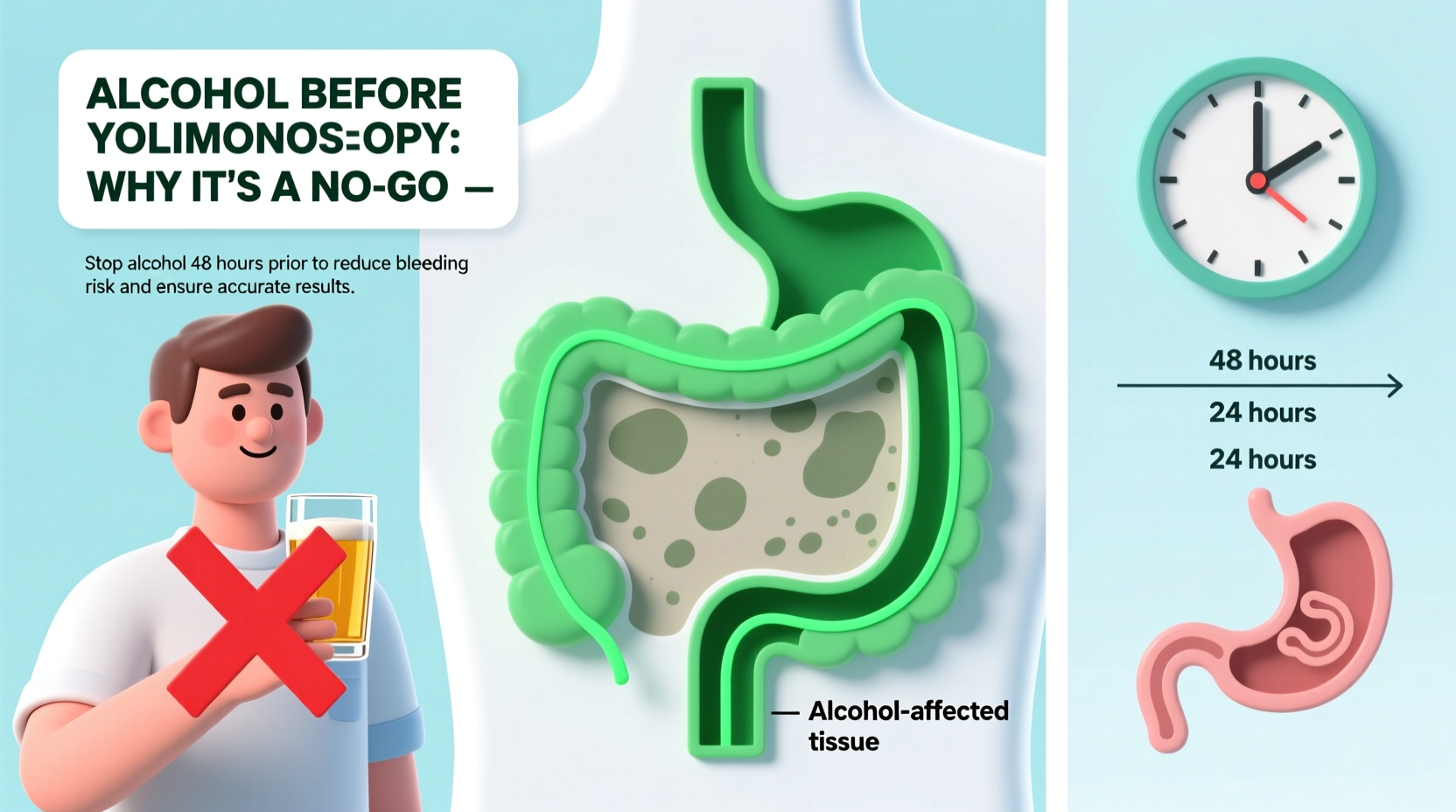 alcohol before colonoscopy why its a no go when to stop