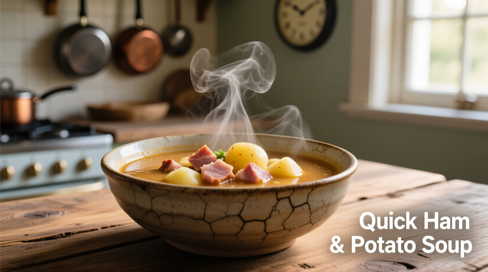 quick ham and potato soup