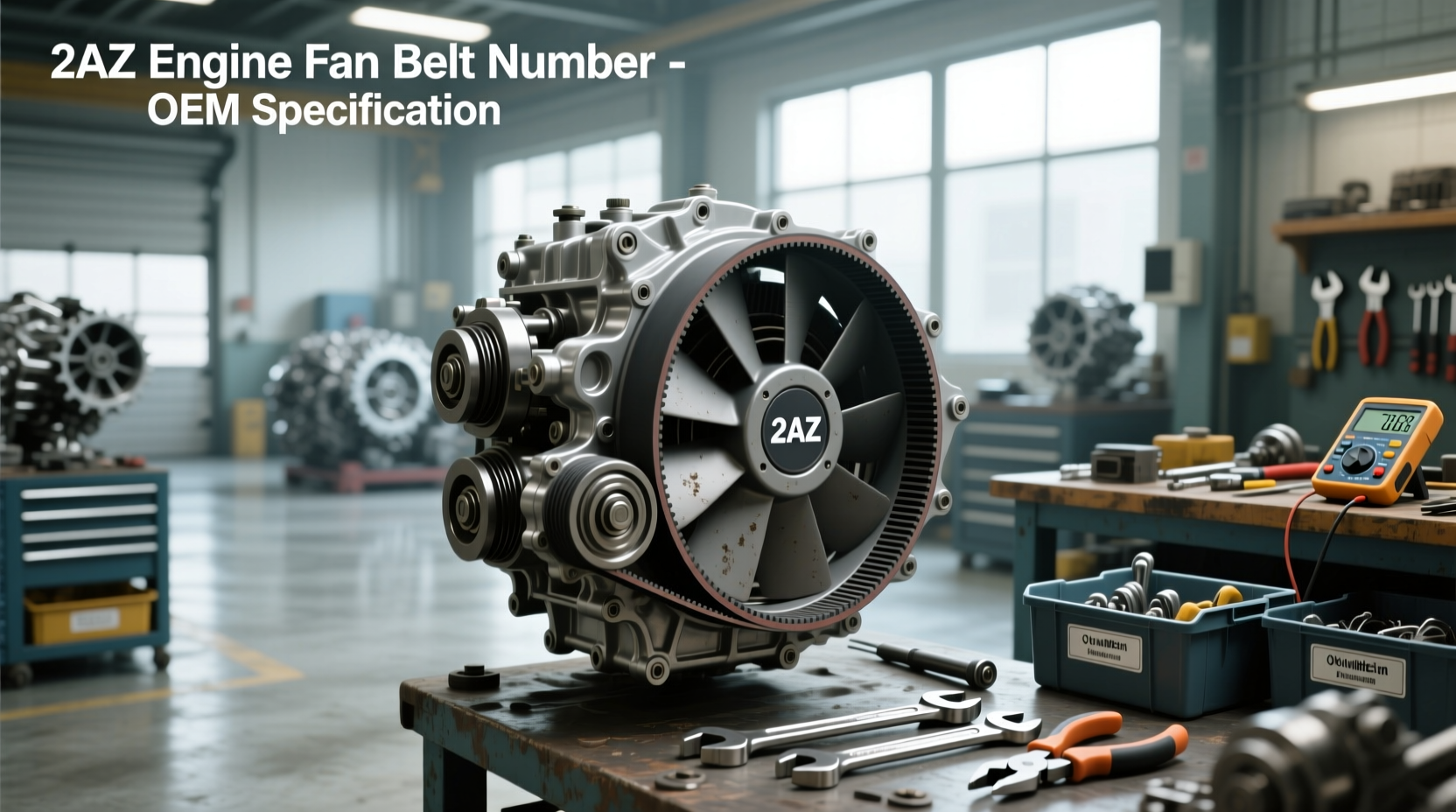What Is the Correct Fan Belt Number for a 2AZ Engine?