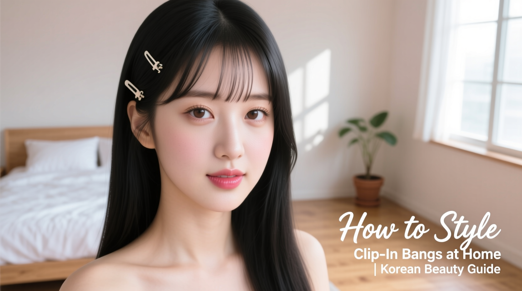 the ultimate guide to creating a korean style look with clip in bangs at home