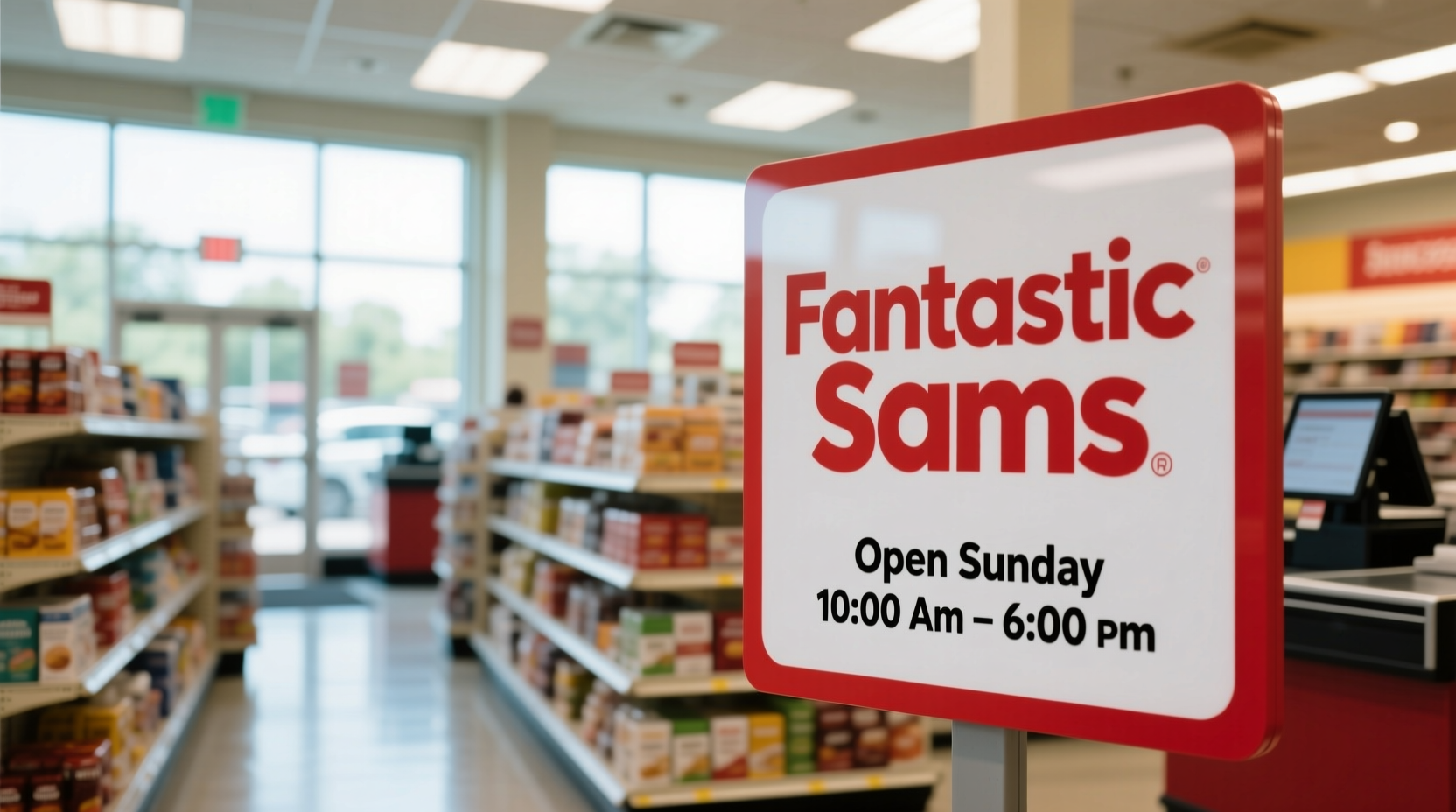 is fantastic sams open on sunday