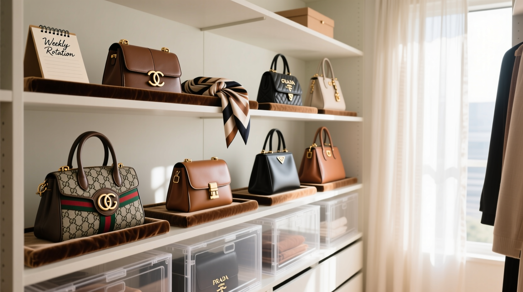 expert tips to organize your designer handbags for easy access and longevity