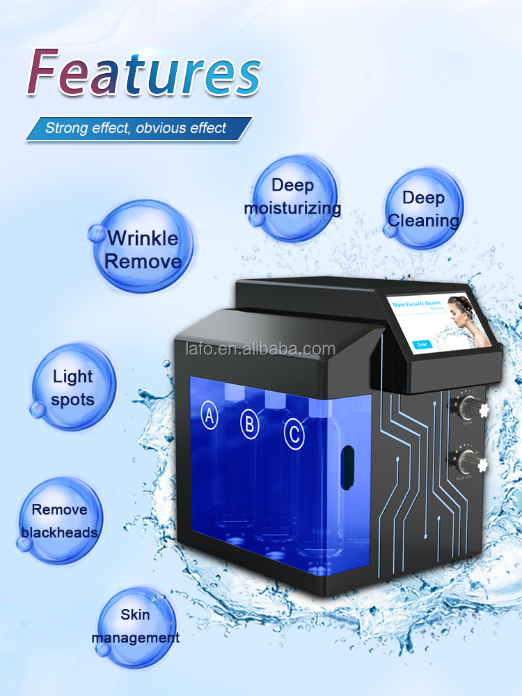 4 in 1 hydra dermabrasion oxygen jet machine facial dermabrasion machine with led mask