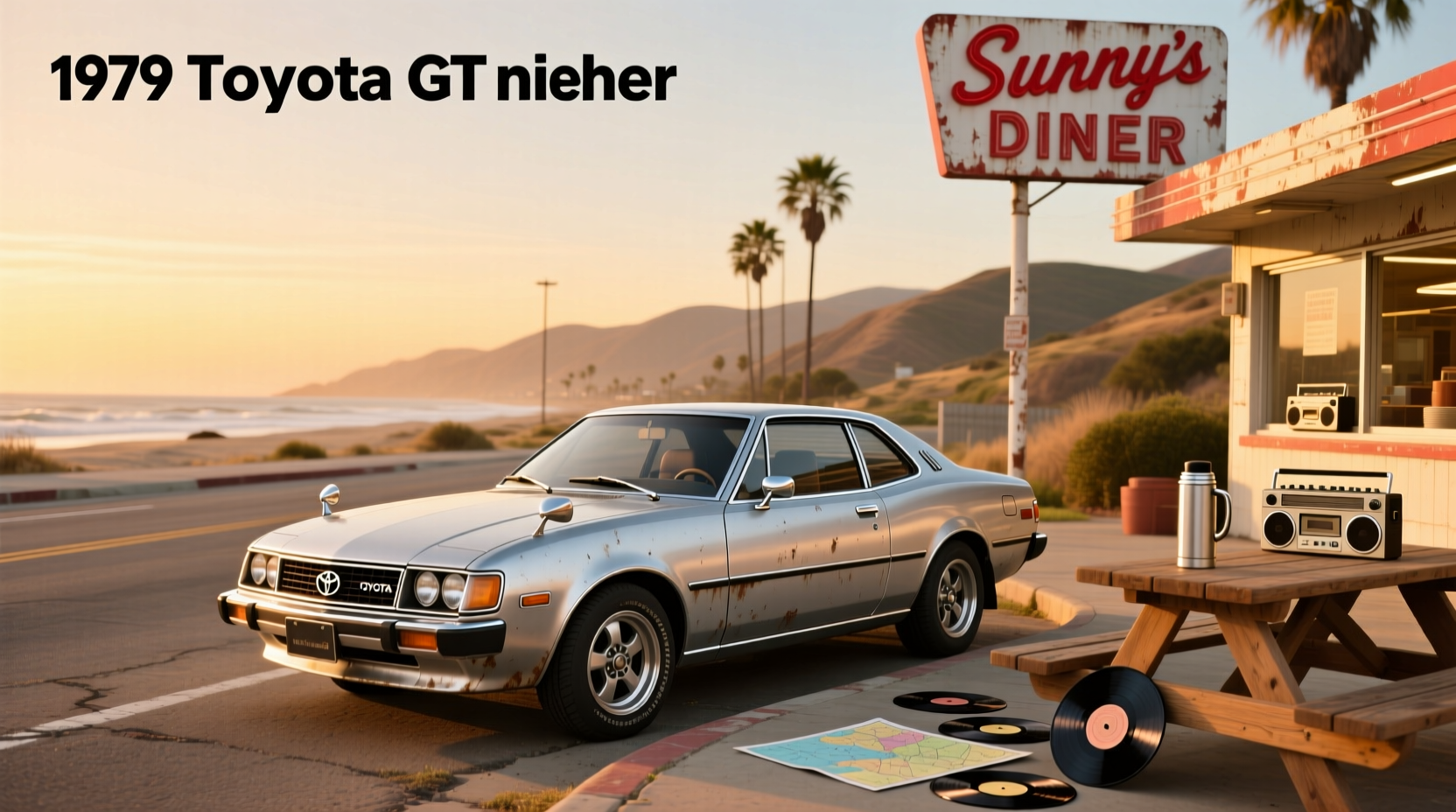 1979 Toyota Celica GT Hatchback in silver on city street