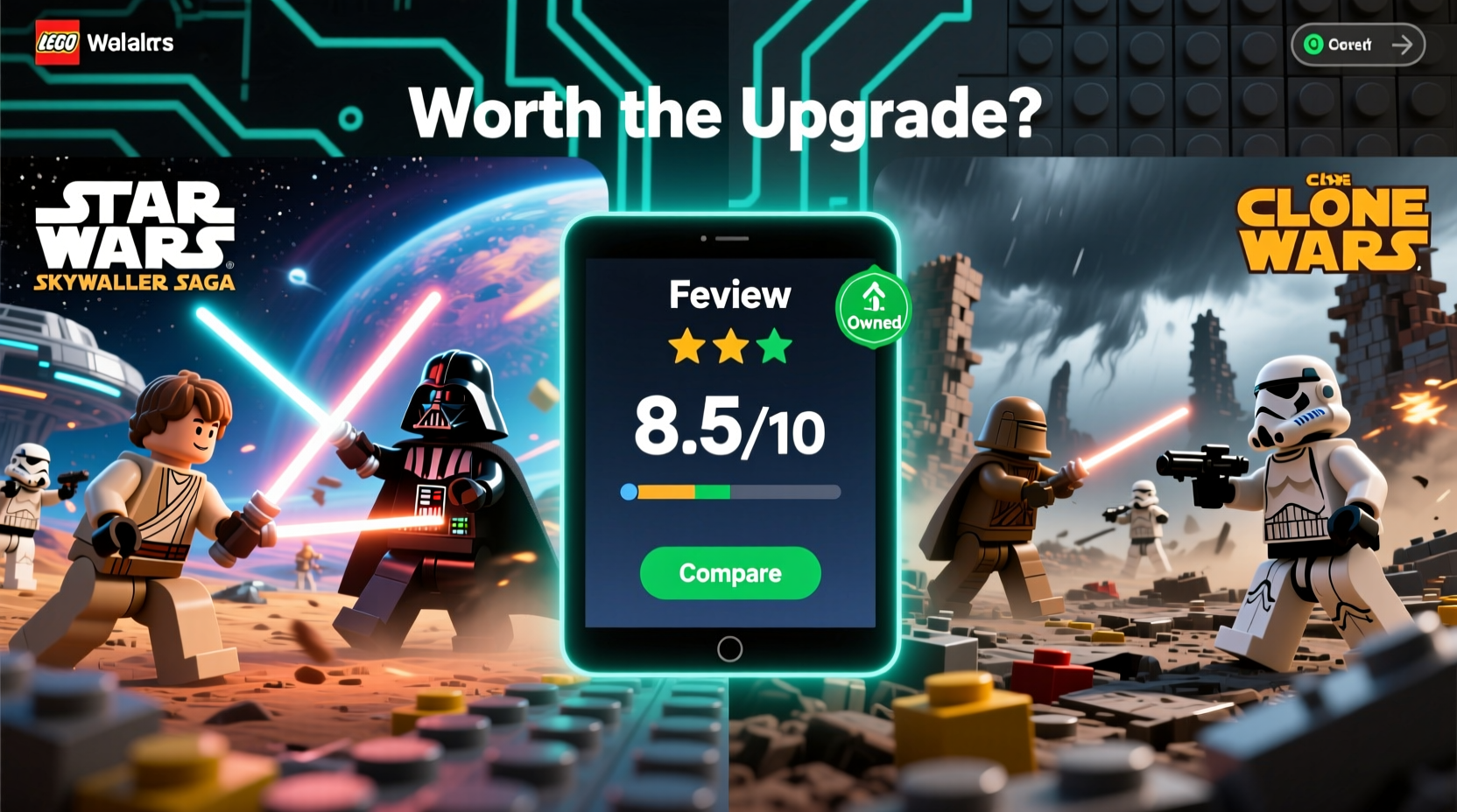 lego star wars skywalker saga vs clone wars is the new game worth it if i own the original