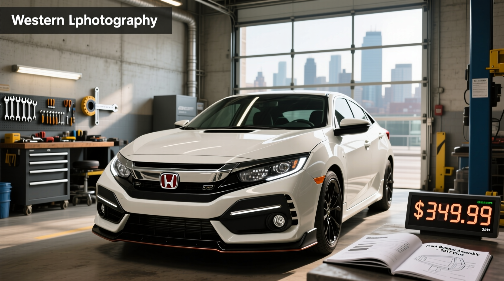 2017 Honda Civic Hatchback Front Bumper Guide