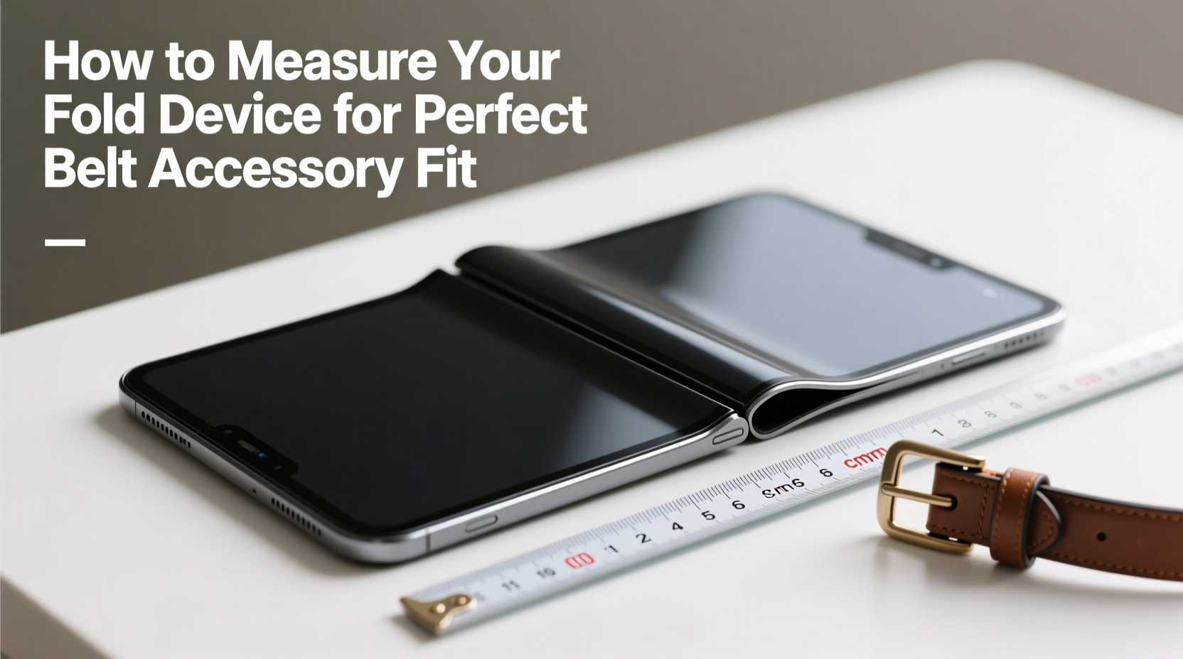 how to accurately measure your fold device for the perfect belt covered accessory fit