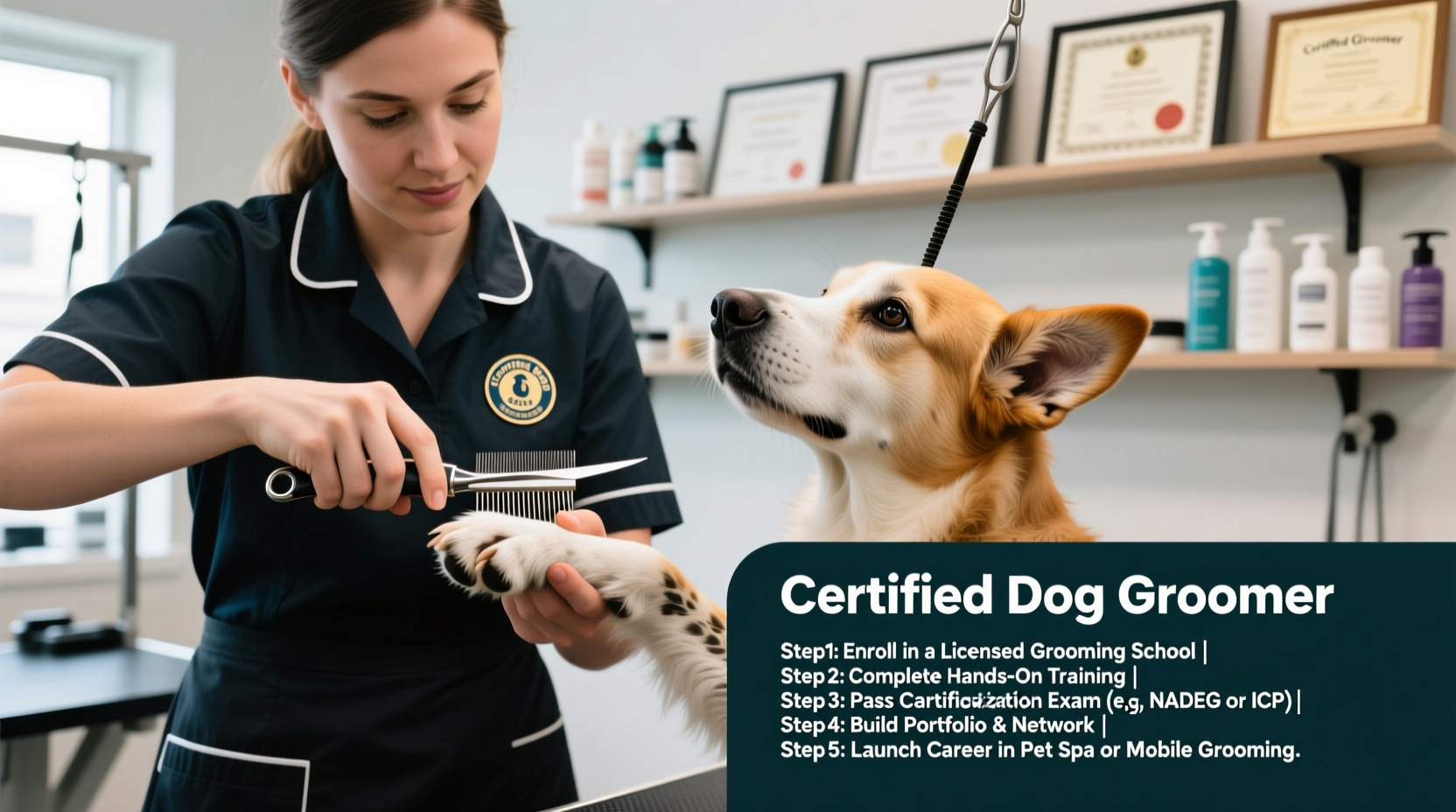 step by step guide to becoming a certified dog groomer skills exams and career tips