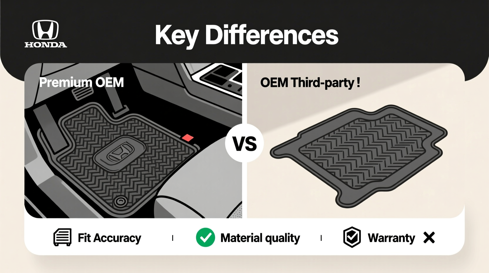 odyssey floor mats oem vs third
