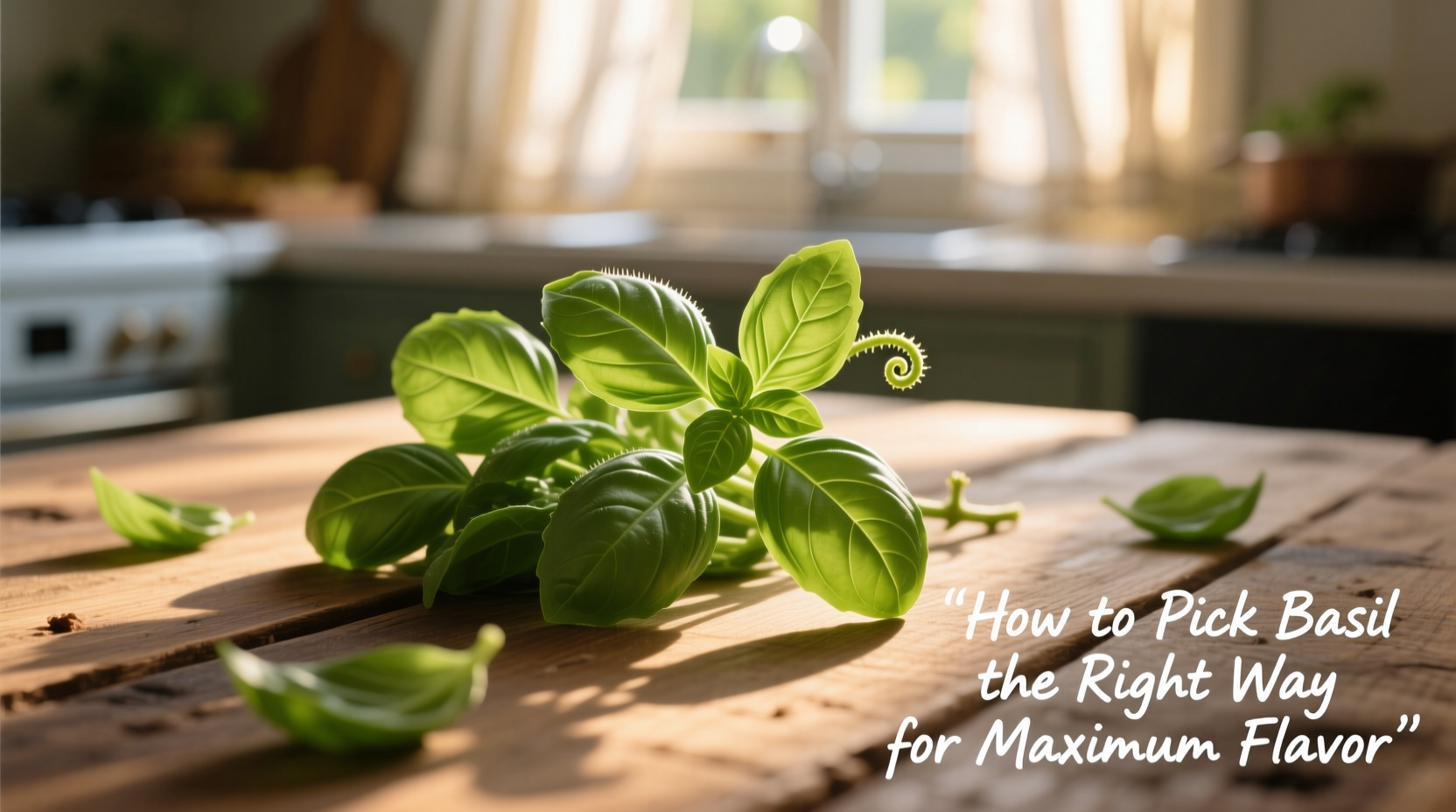 how do you pick basil