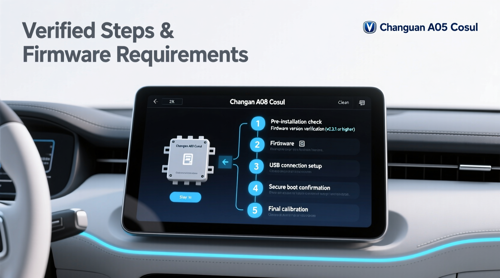 changan a05 cosul install guide