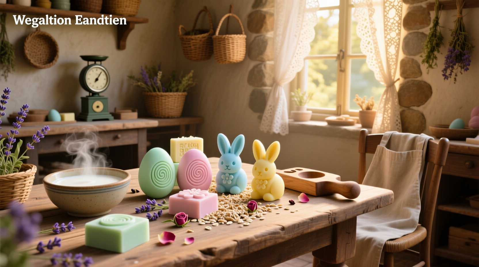 homemade easter soaps with goat's milk