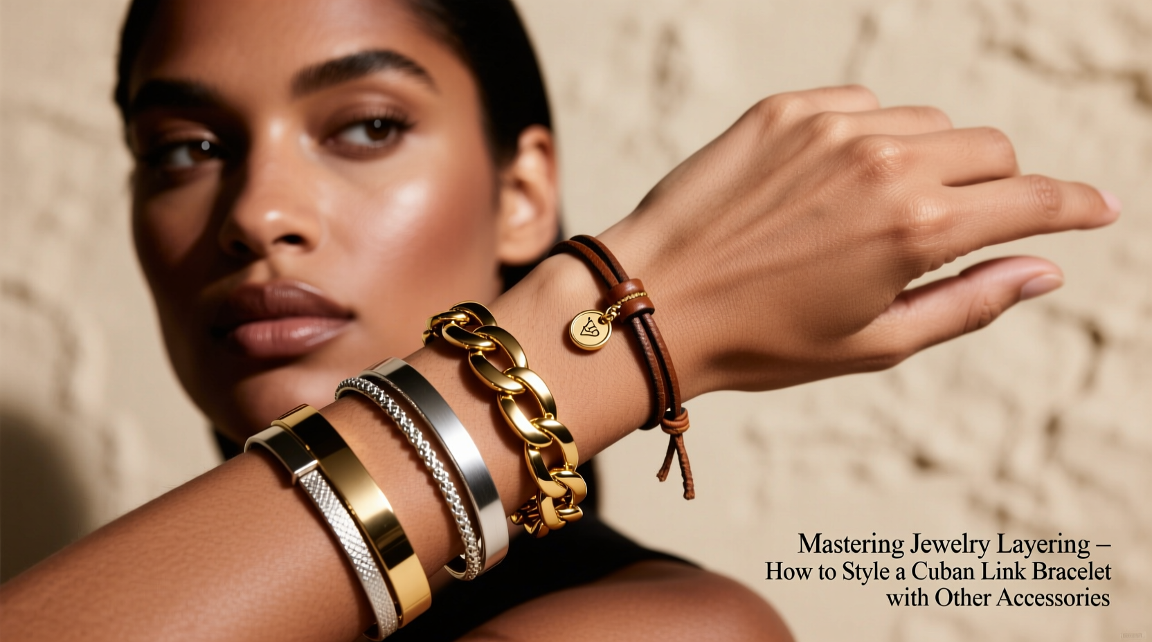 mastering jewelry layering how to style a cuban link bracelet with other accessories