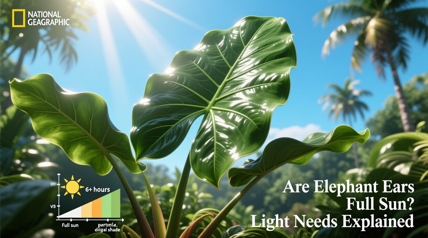 are elephant ears full sun