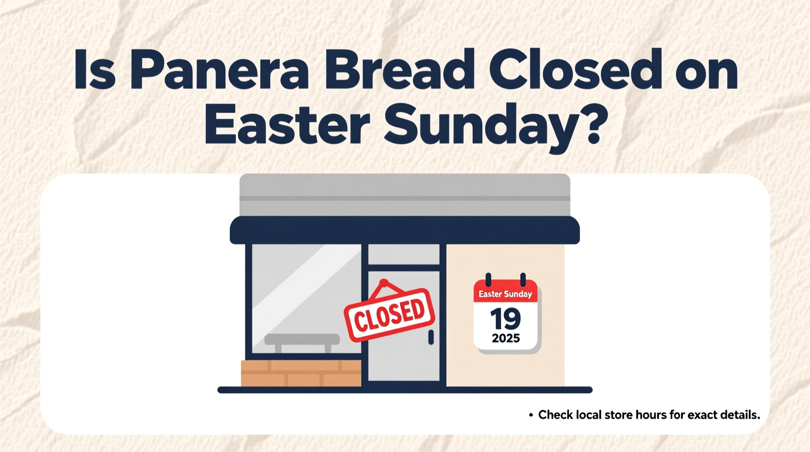is panera bread closed on easter