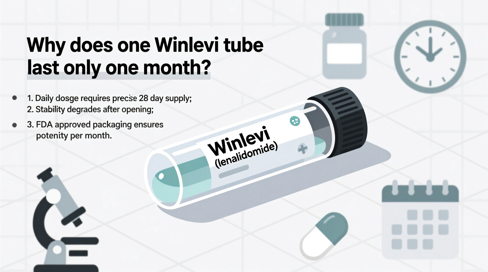 winlevi why does one tube only last a month