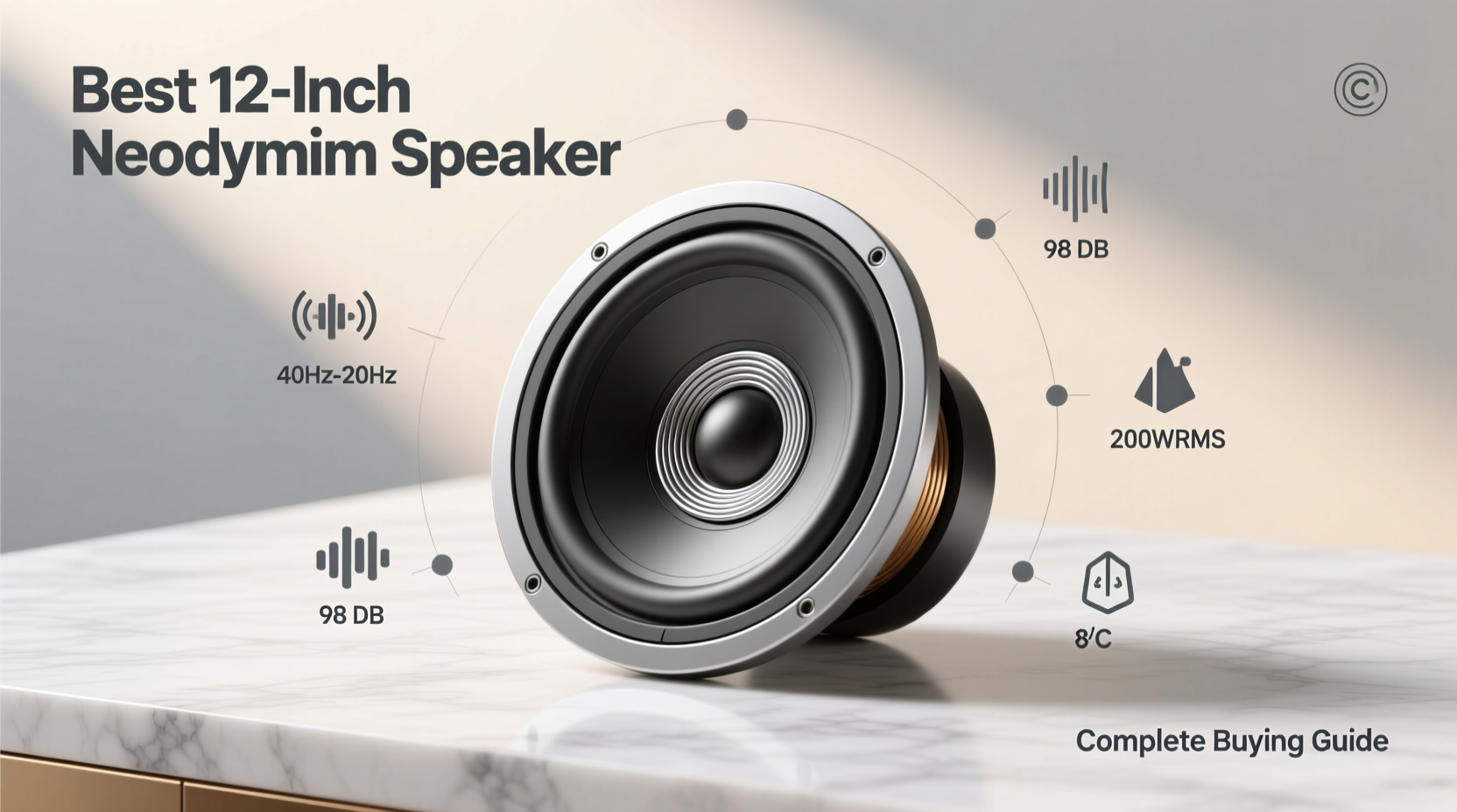 12 inch neodymium speaker