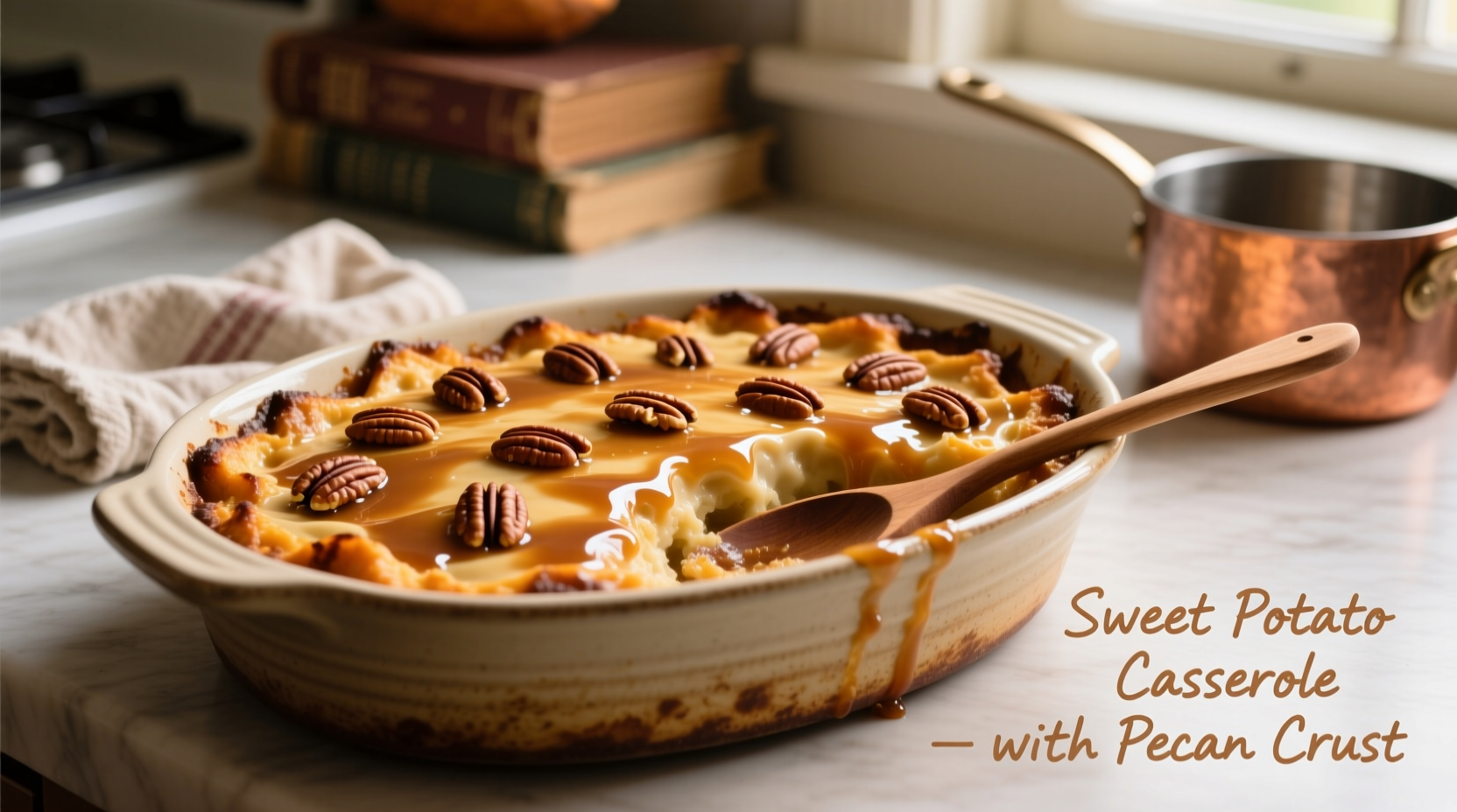 Perfect Sweet Potato Casserole with Pecan Topping Recipe