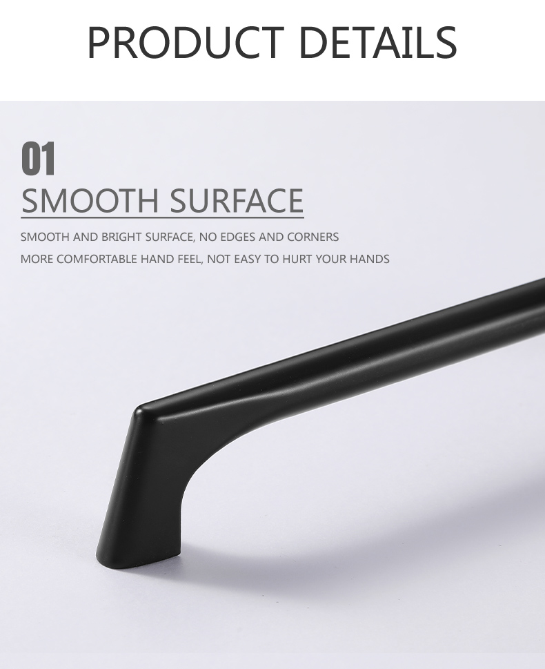 Classical Style Custom Black Zinc Alloy Furniture Drawer Pulls Handles //