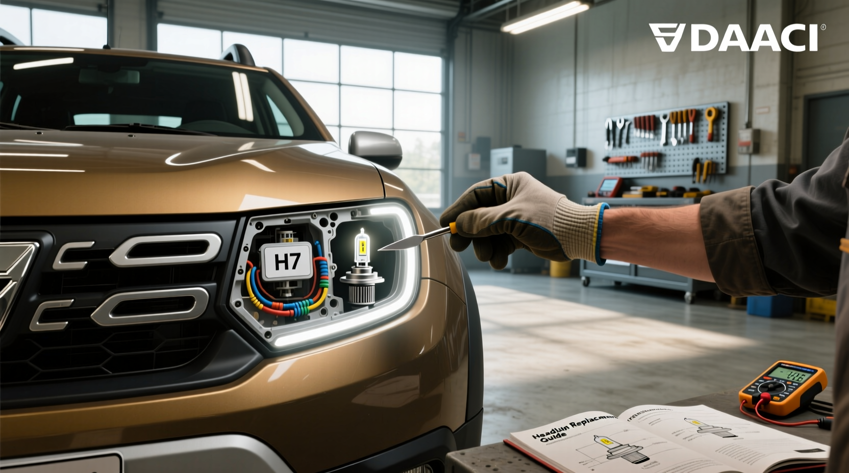 How to choose Dacia Duster headlight bulb replacement guide