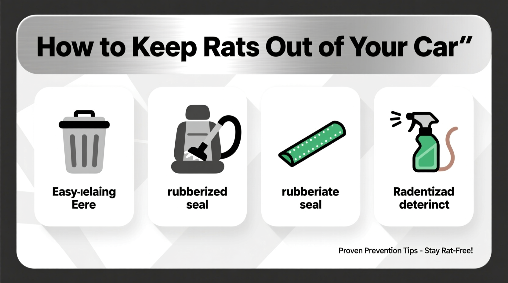 how do you keep rats out of your car