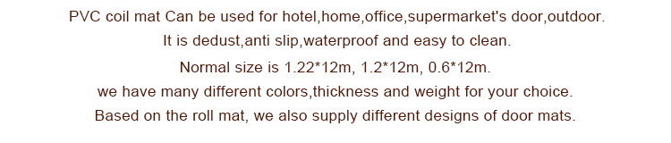 Hot sale new design costom size pvc AA quality large outdoor coil roll mat(图2)