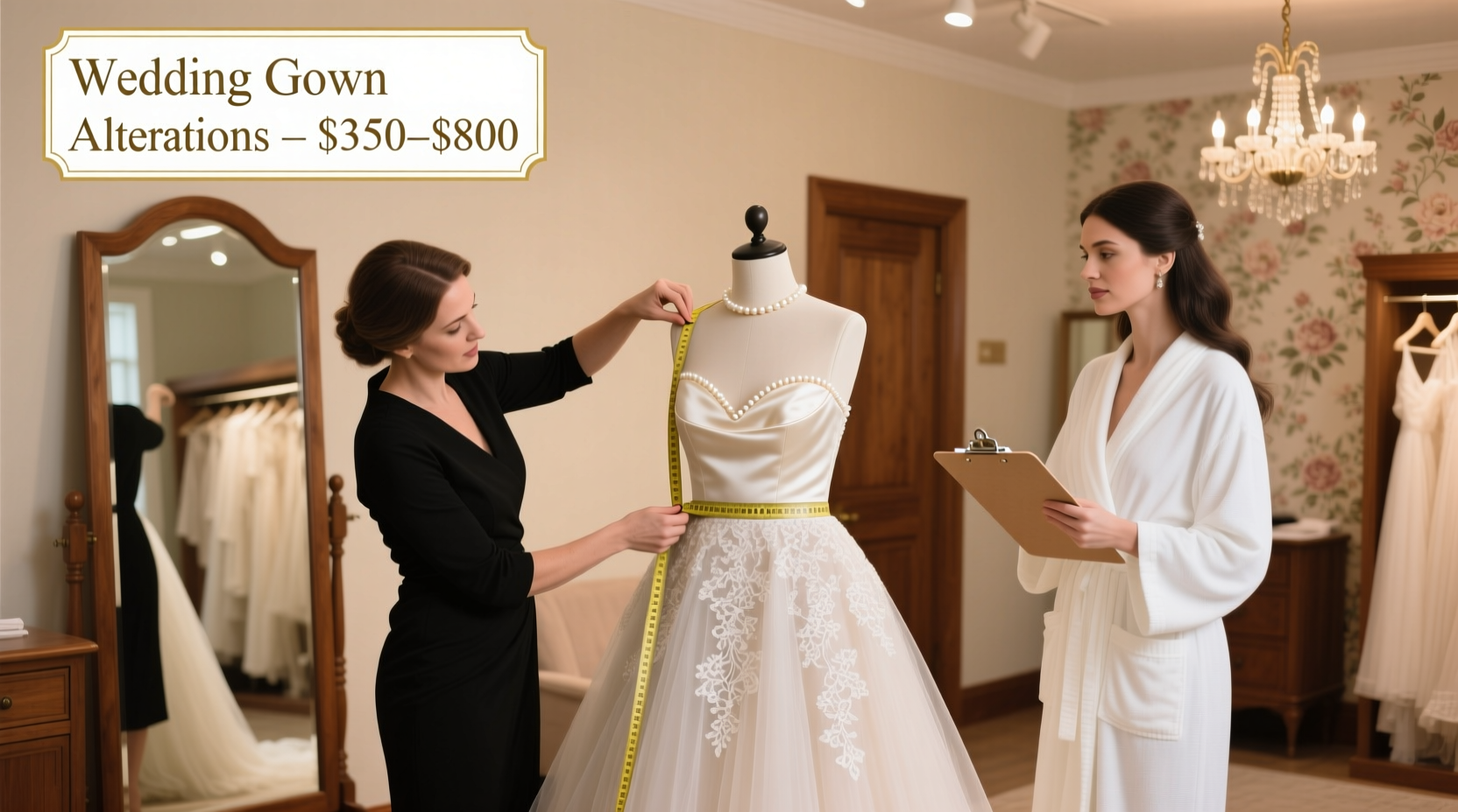 how much are wedding gown alterations