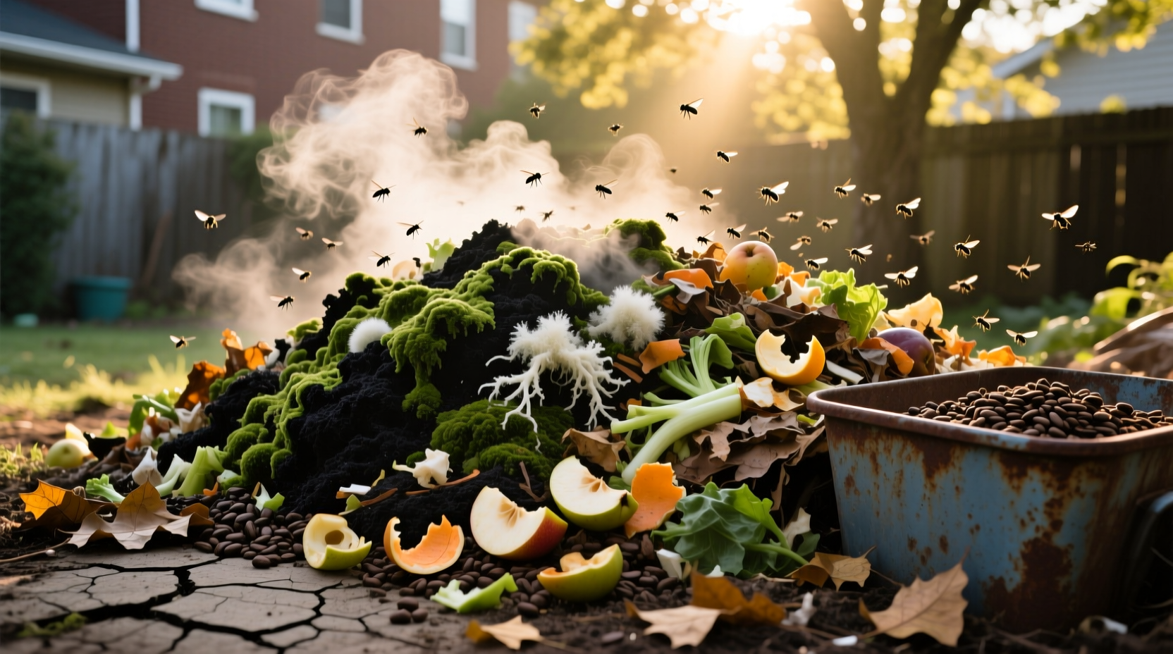 compost smells bad
