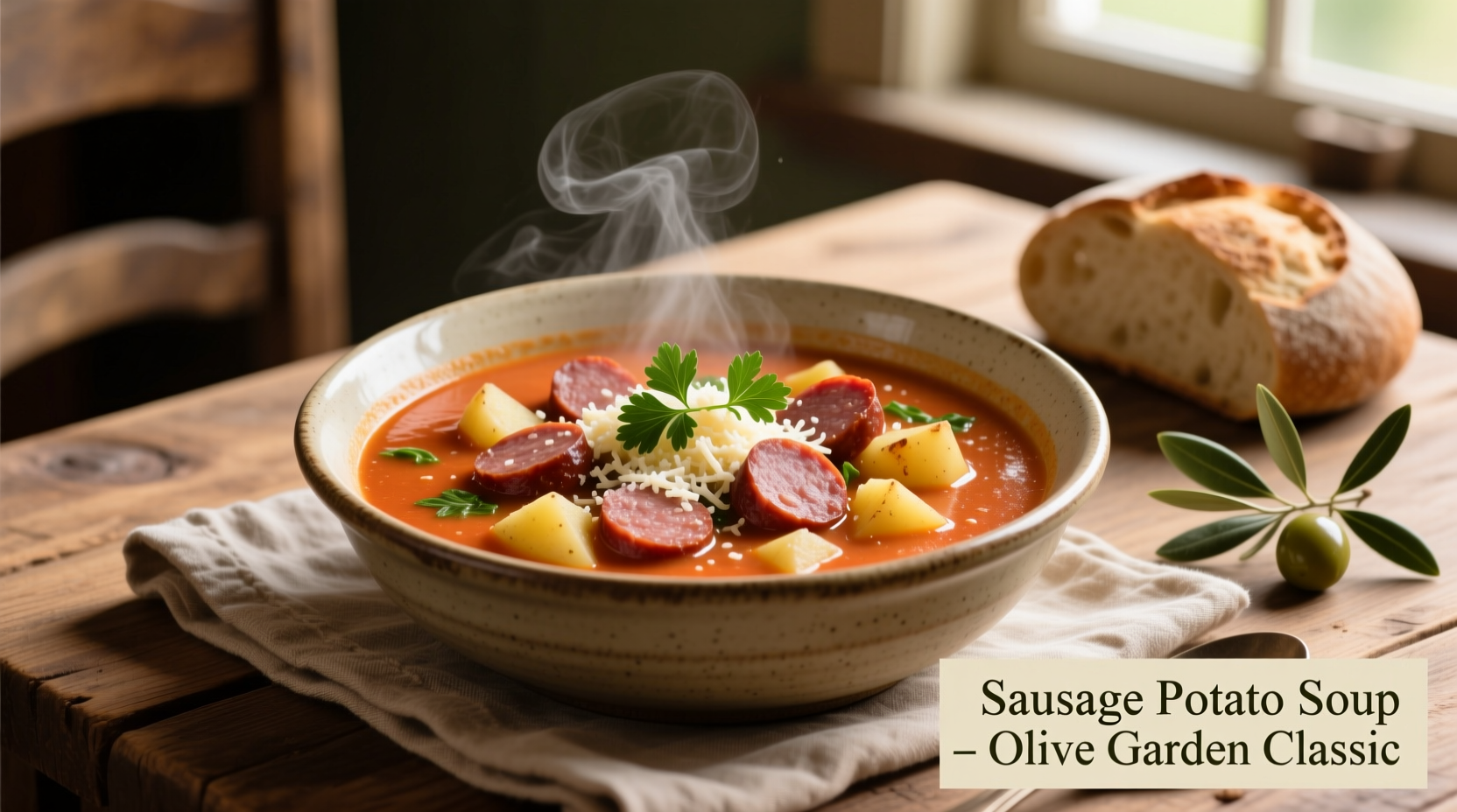 Olive Garden Zuppa Toscana Recipe (Not Sausage Potato Soup)