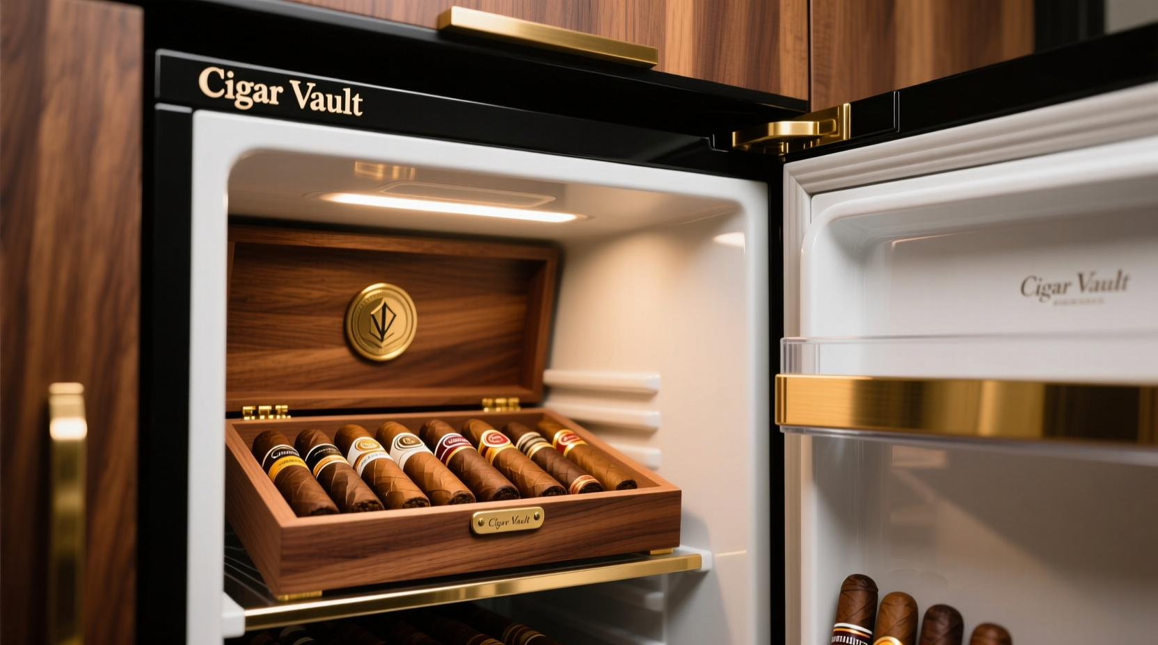 convert a dorm fridge into a cigar humidor