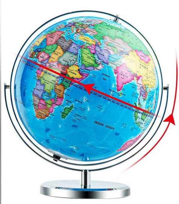 9英寸教育儿童地球仪与支架桌面地理地球仪发现世界地球仪教育玩具