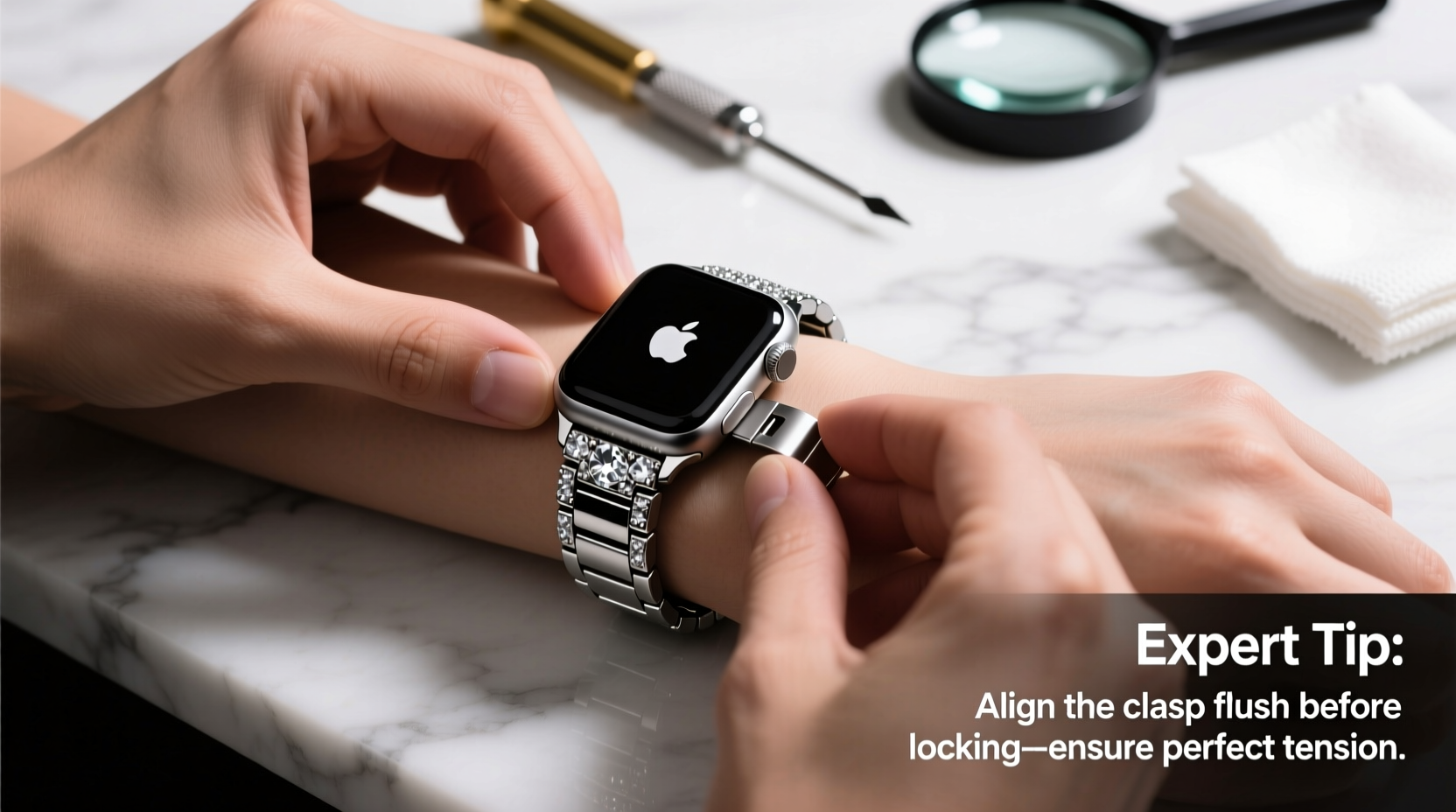 expert tips for installing and securing a diamond apple watch band perfectly