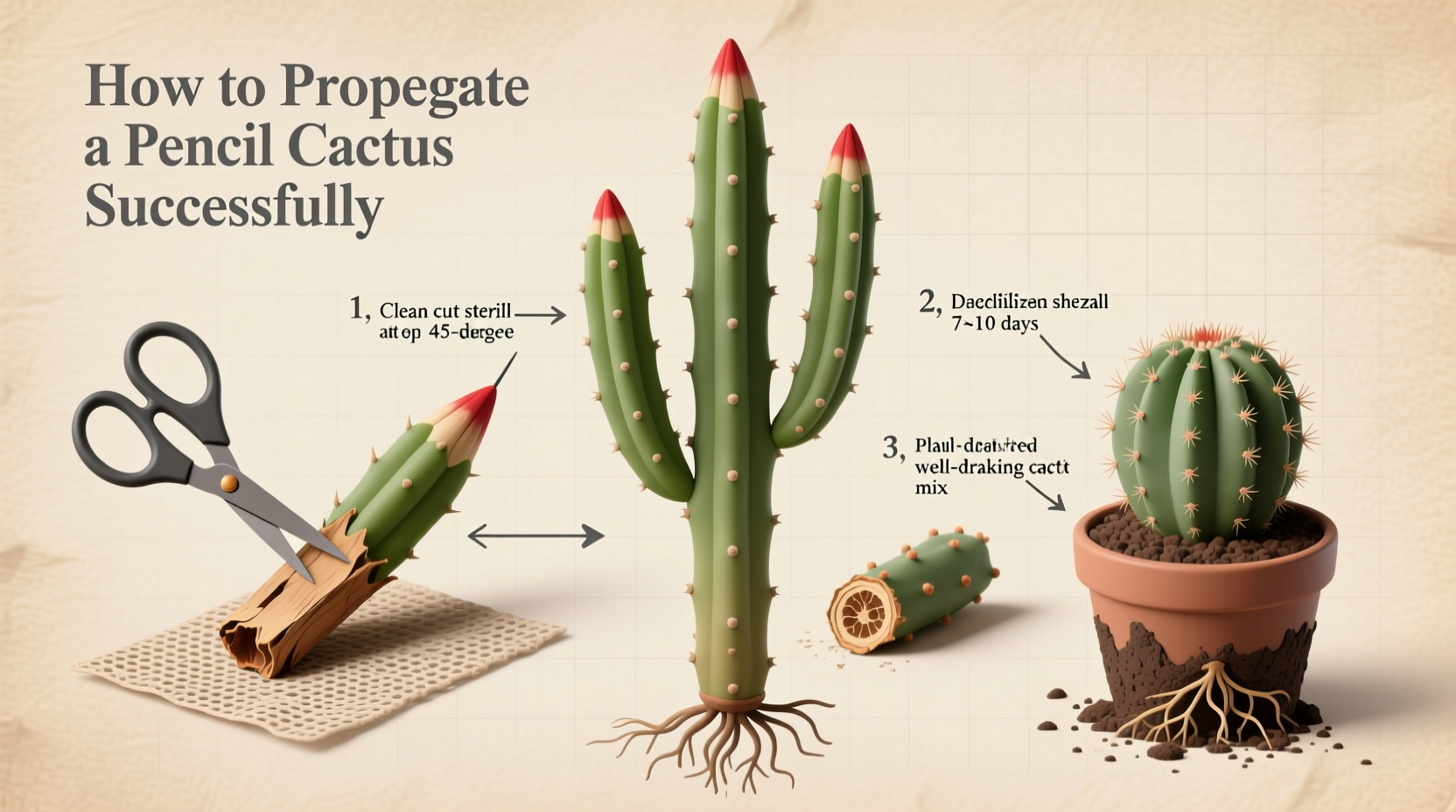 How to Propagate a Pencil Cactus Successfully