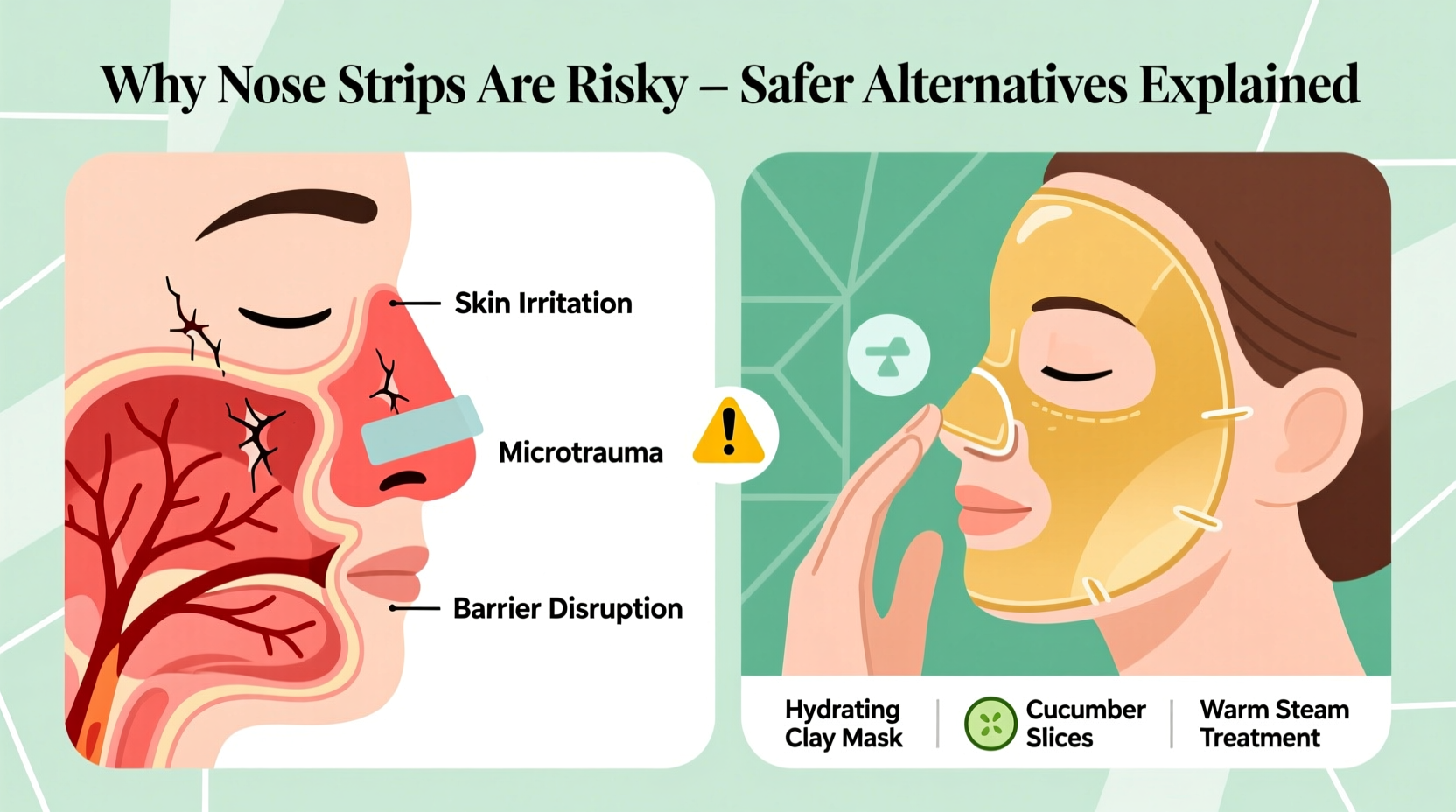 why are nose strips bad risks downsides safer alternatives