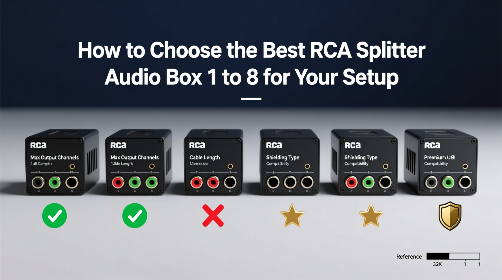 rca splitter audio box 1 to 8