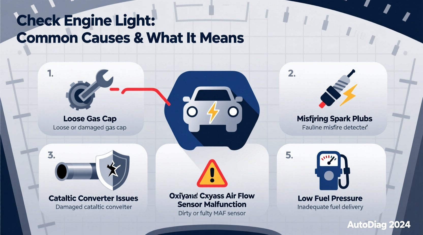 check engine light on common reasons what it means
