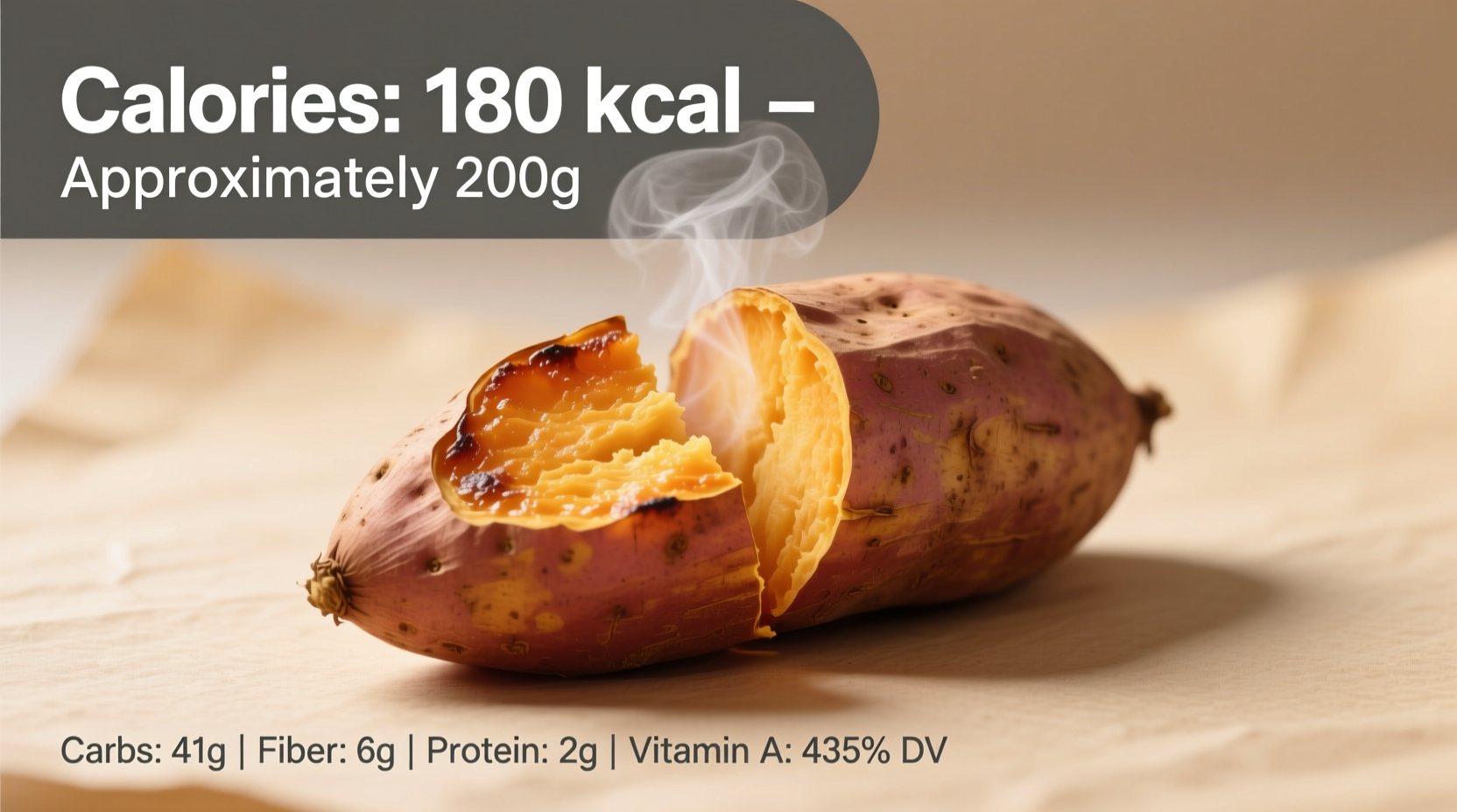 Calories in a Whole Sweet Potato: Exact Count & Nutrition Facts