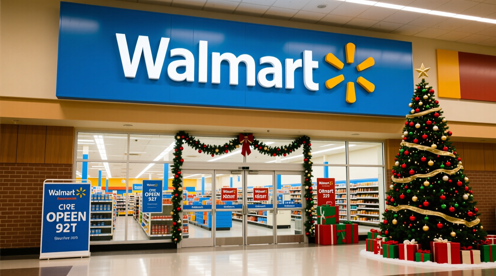 what time is walmart open on christmas