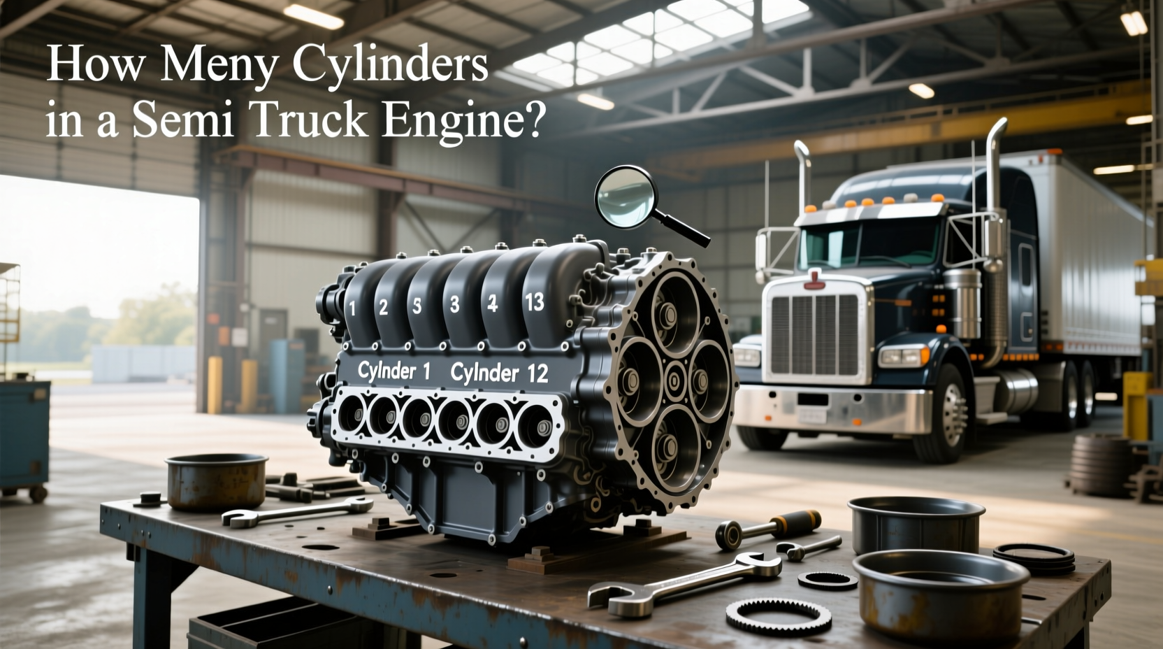 How Many Cylinders in a Semi Truck Engine?