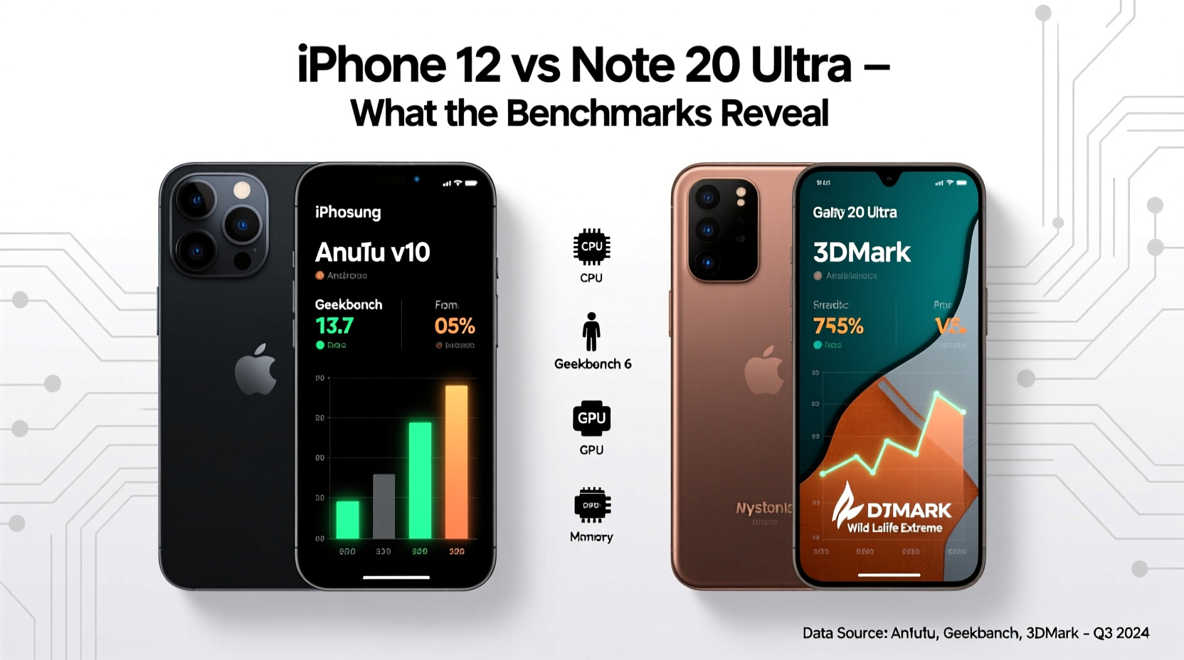 is the iphone 12 still faster than the note 20 ultra what do the benchmarks actually show