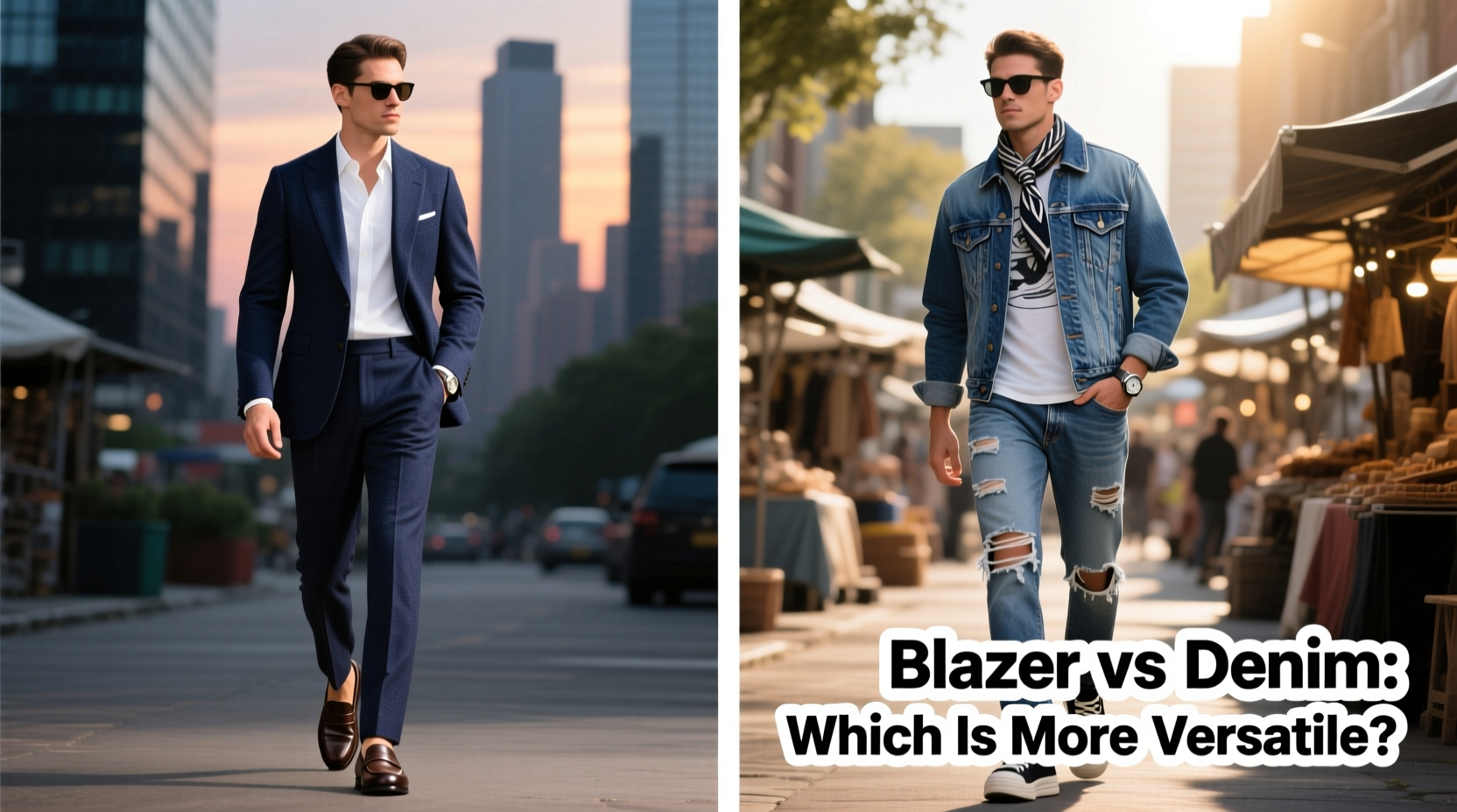 blazer or denim jacket which one is actually more versatile for different styles