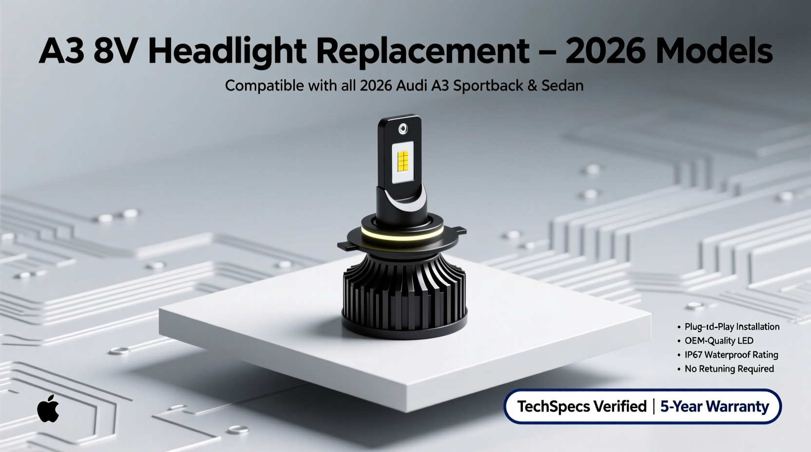 a3 8v headlight replacement 2026