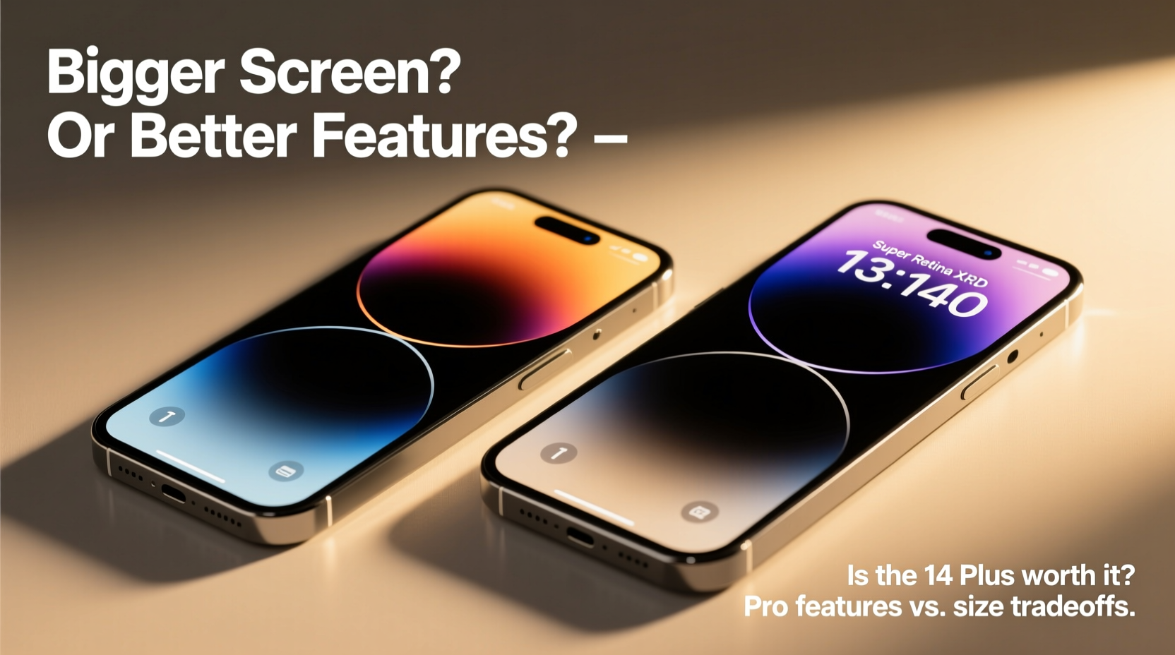 iphone 14 plus vs 13 pro max is the bigger screen really worth ditching the pro features