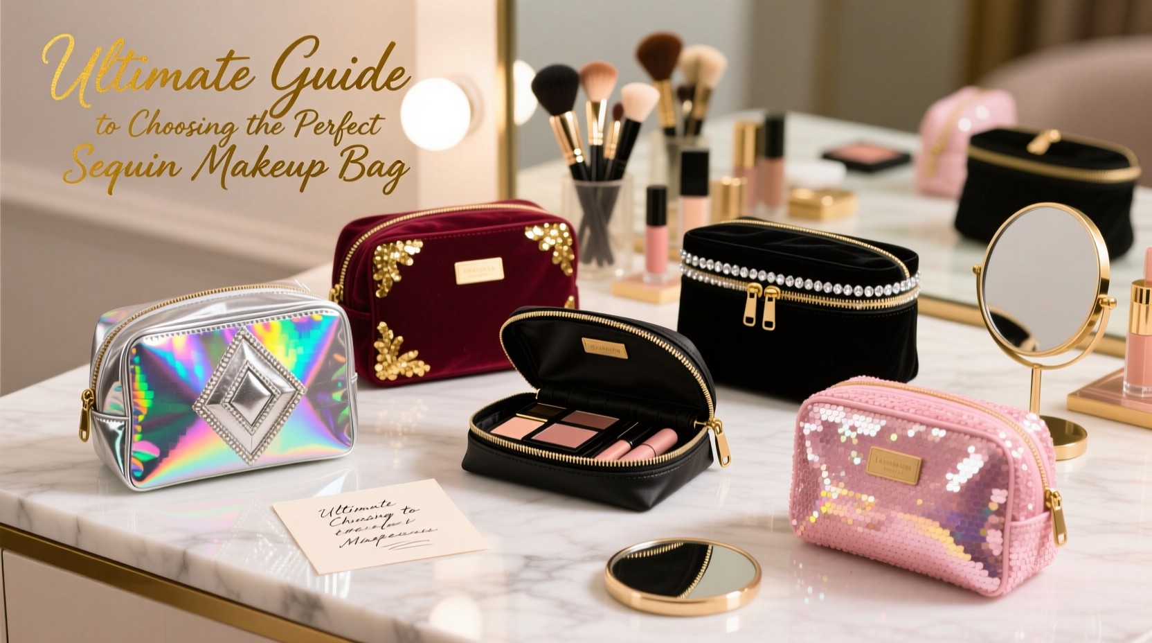 ultimate guide to choosing the perfect sequin makeup bag for style and functionality
