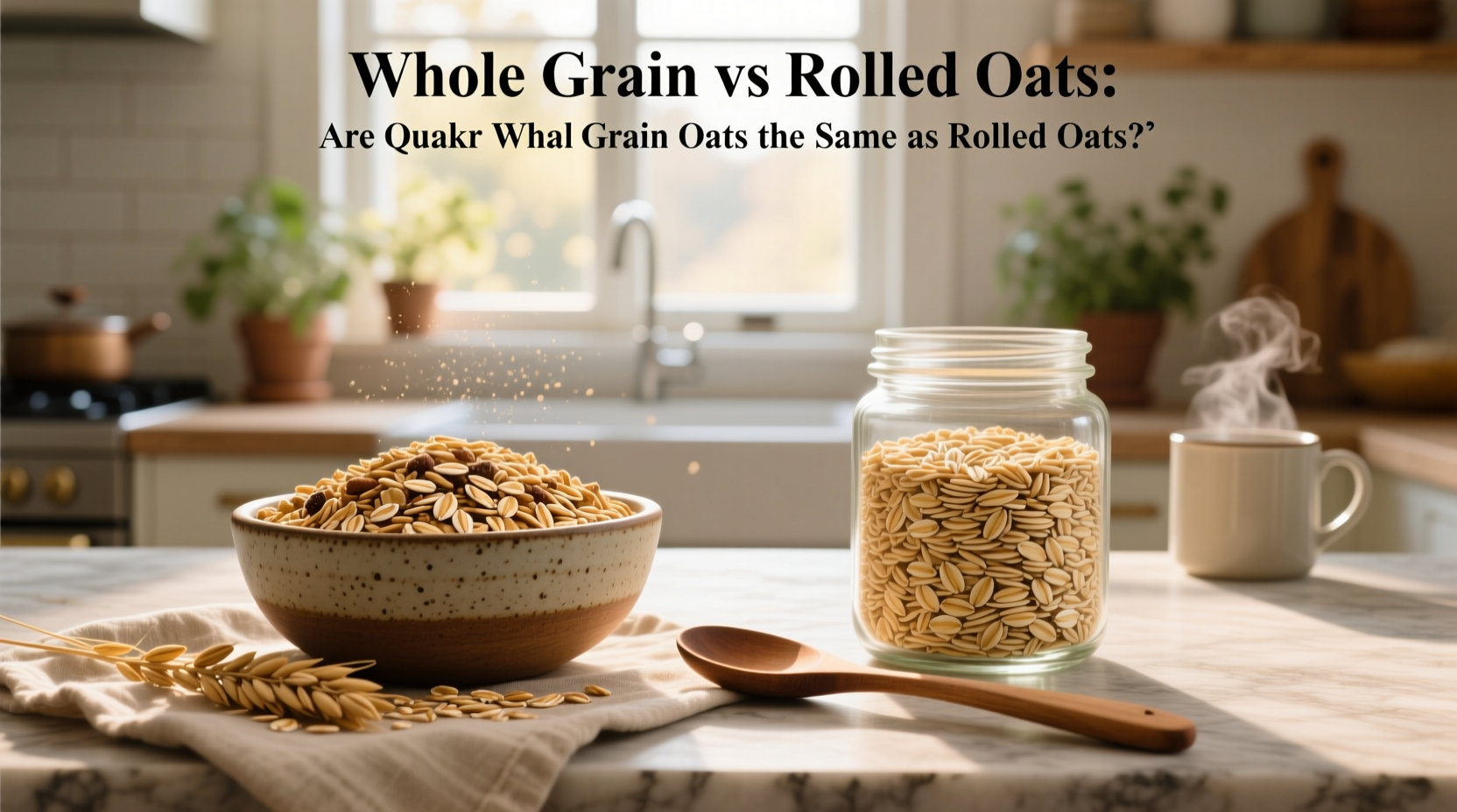 whole grain vs rolled oats what's the difference 