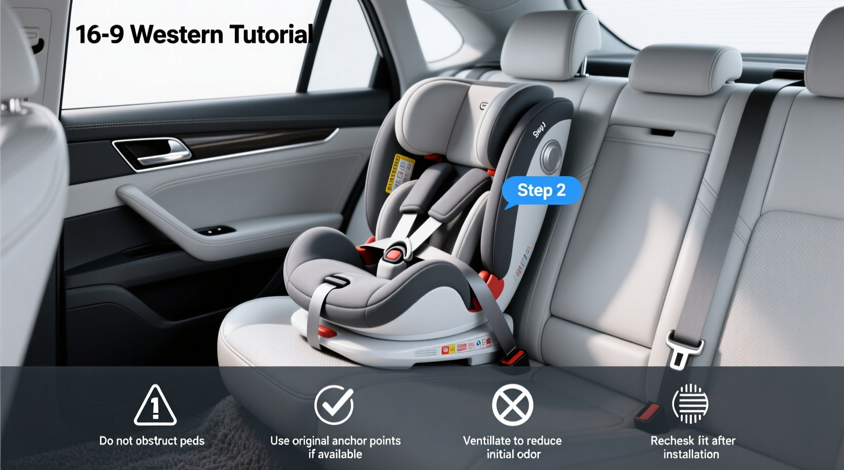 child car seat facing fron in back