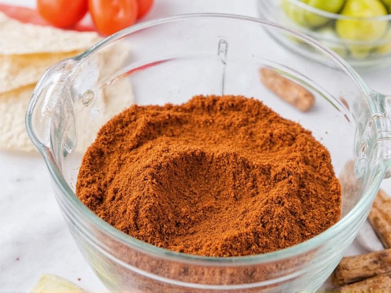 Homemade taco seasoning mix in bowl