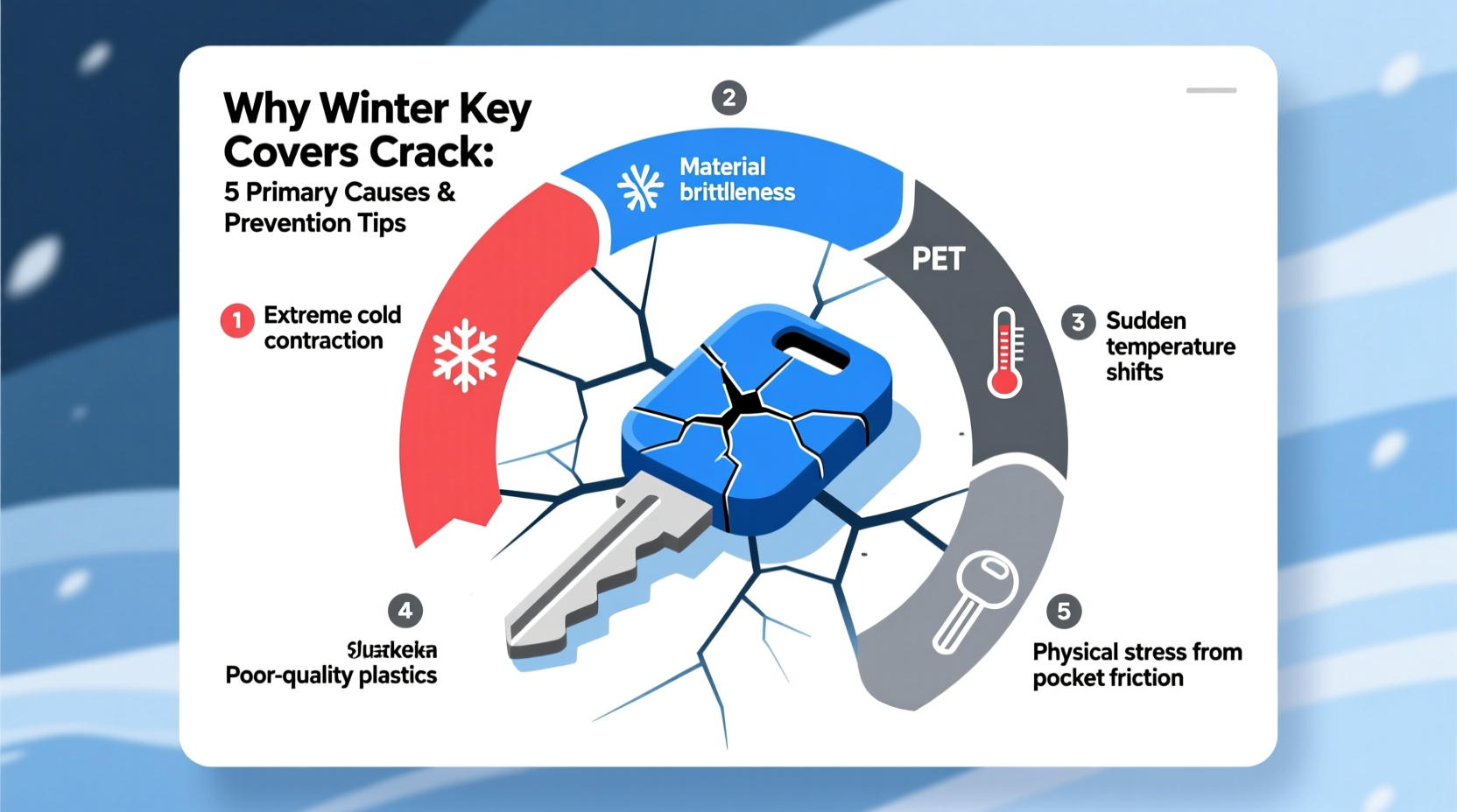 winter key cover crack reason