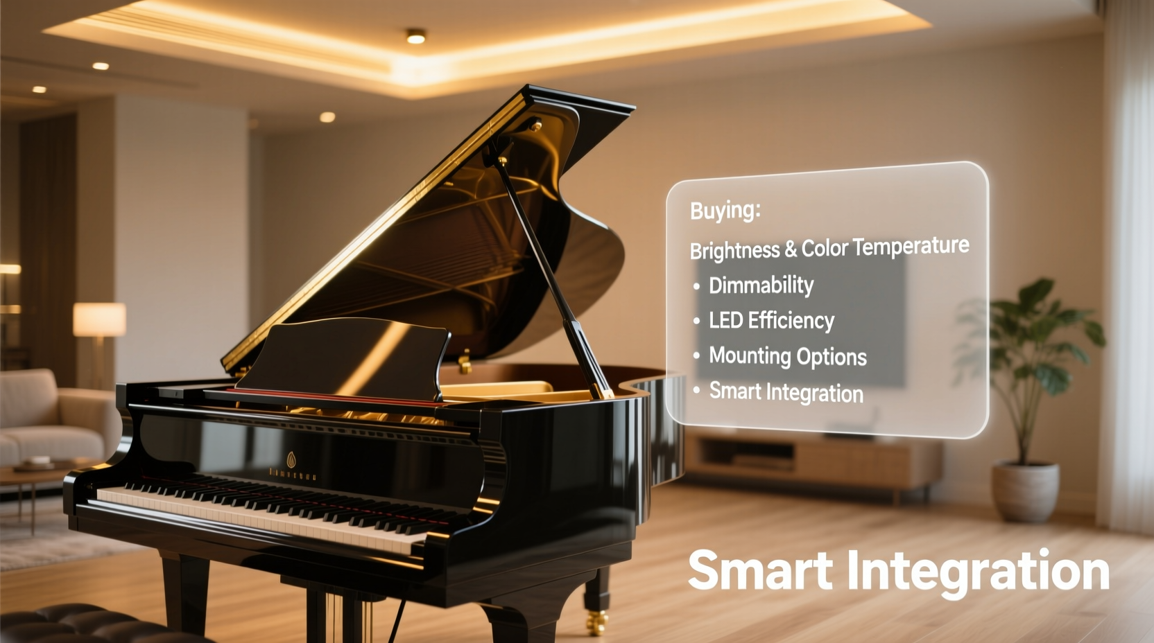 light for grand piano